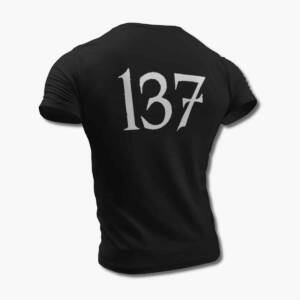 137 Band T-Shirt, 137 Logo Black Tee Shirt