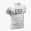 137 Band T-Shirt, 137 Logo White Tee Shirt