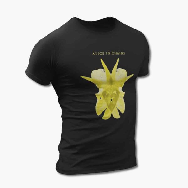Alice In Chains T-Shirt, Alice In Chains The Devil Put Dinosaurs Here Artwork Black Tee Shirt, Alternative Metal Merch