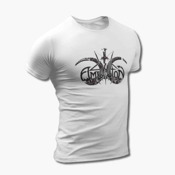 Amestigon Band T-Shirt, Amestigon Logo White Tee Shirt