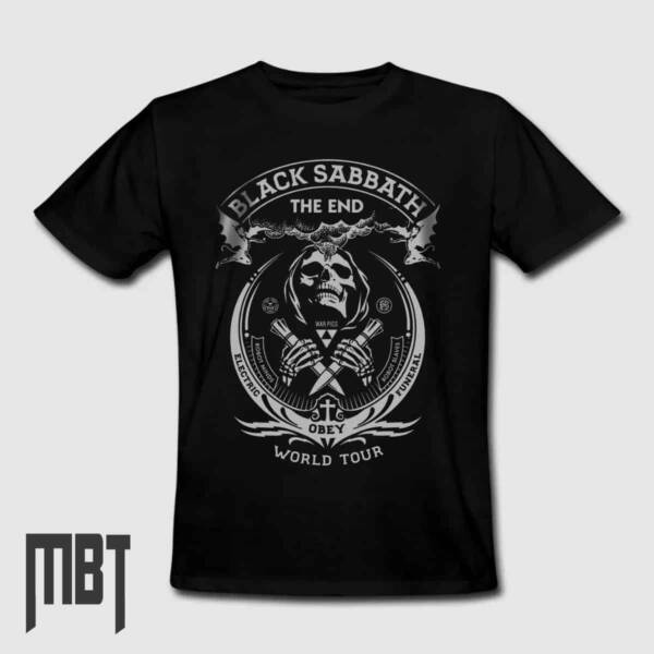 Black Sabbath Shirt, Black Sabbath The End World Tour Tee Shirt #1, Heavy Metal, Metal Merch