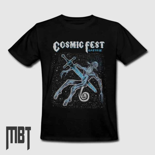 Cosmic Fest Gasteiz T-Shirt, Metal Band Festival Tee-Shirt, Metal Merch