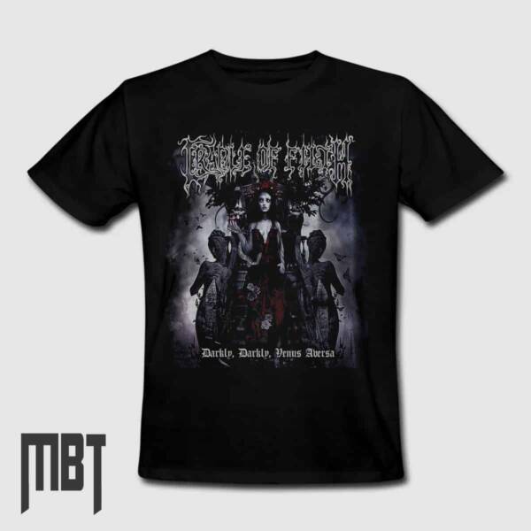 Cradle of Filth T-Shirt, Cradle of Filth Darkly Darkly Venus Aversa Tee-Shirt, Metal Merch