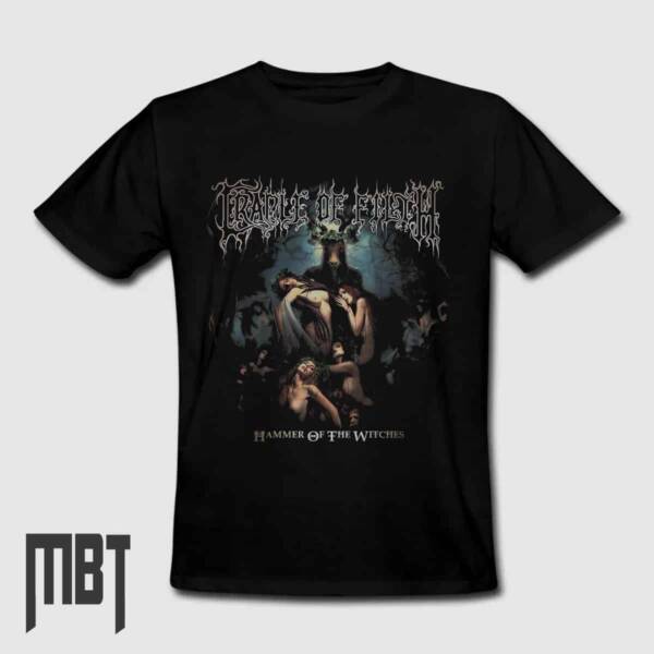 Cradle of Filth T-Shirt, Cradle of Filth Hammer of The Witches Tee Shirt, Metal Merch