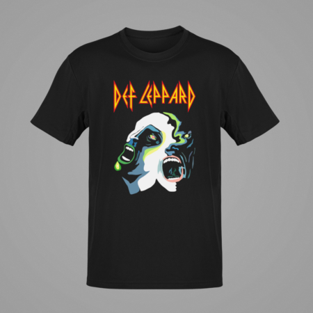 Def Leppard T-Shirt, Def Leppard Hysteria Black T-Shirt