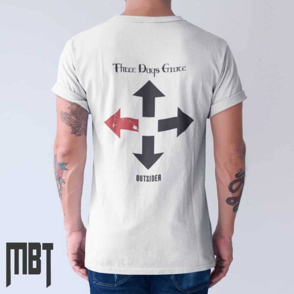 Three Days Grace T-Shirt, Three Days Grace Band Outsider Tee-Shirt, Hard Rock, Metal Merch - Image 2