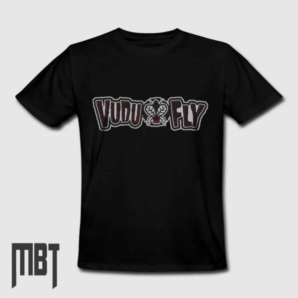 Vudu Fly T-Shirt, Vudu Fly Band Logo Tee-Shirt, Hard Rock, Rock Merch