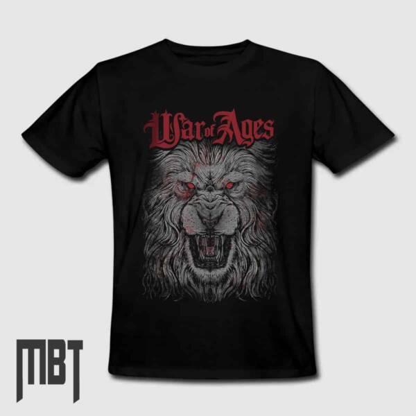War of Ages T-Shirt, War of Ages Band Tee-Shirt, Metal Merch