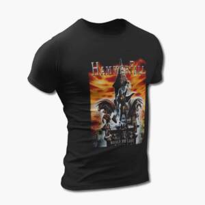 HammerFall Band T-Shirt, Hammer Fall Built To Last Black Tee Shirt