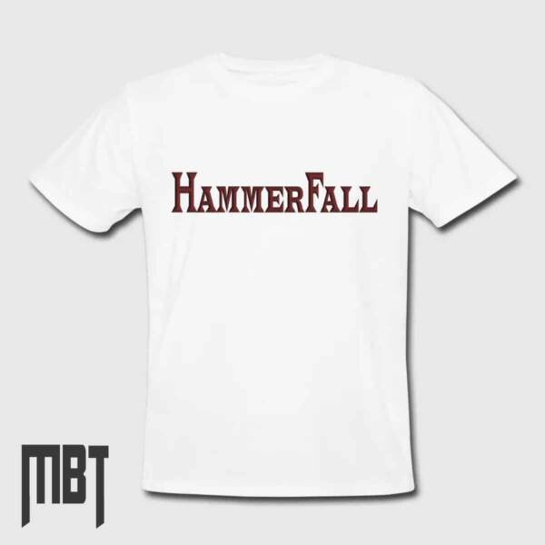 HammerFall Band T-Shirt, HammerFall Logo Tee-Shirt