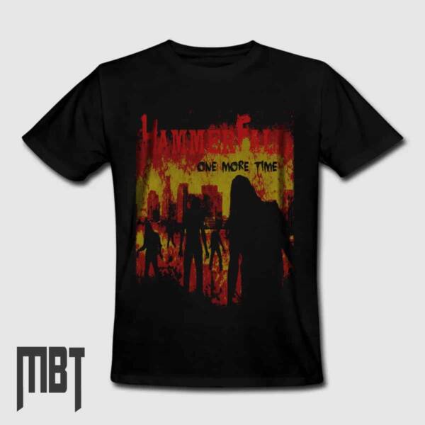 HammerFall Band T-Shirt, HammerFall One More Time Tee-Shirt