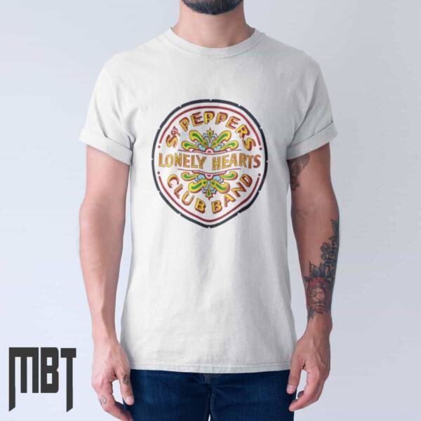 The Beatles T-Shirt, The Beatles Lonely Hearts Cover Tee-Shirt, Rock Merch