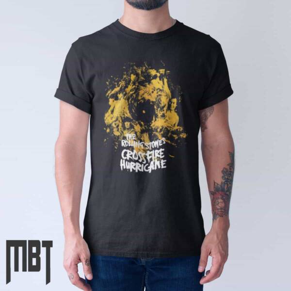 The Rolling Stones T-Shirt, The Rolling Stones Crossfire Hurricane Cover Tee-Shirt, Rock Merch