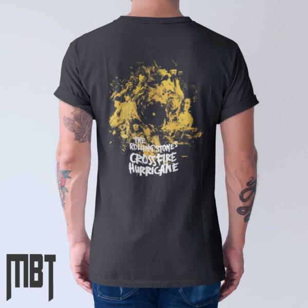 The Rolling Stones T-Shirt, The Rolling Stones Crossfire Hurricane Cover Tee-Shirt, Rock Merch - Image 2