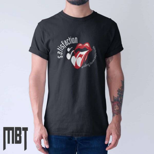 The Rolling Stones T-Shirt, The Rolling Stones Satisfaction Cover Tee-Shirt, Rock Merch
