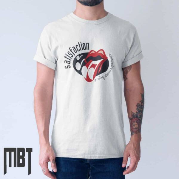 The Rolling Stones T-Shirt, The Rolling Stones Satisfaction Cover Tee-Shirt, Rock Merch