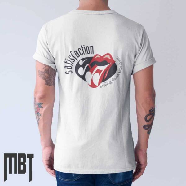 The Rolling Stones T-Shirt, The Rolling Stones Satisfaction Cover Tee-Shirt, Rock Merch - Image 2