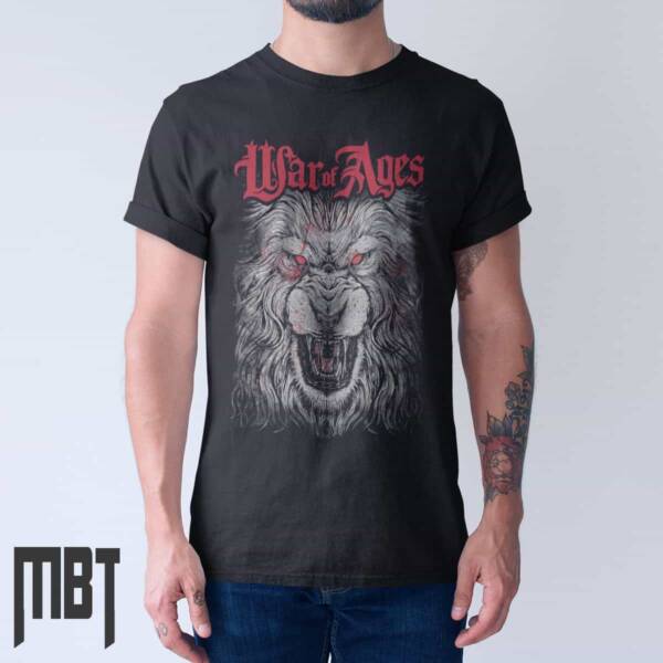 War of Ages Band T-Shirt, War of Ages Artwork Tee-Shirt, Metal Merch