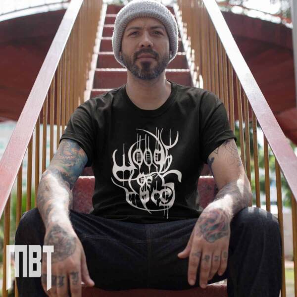 Woods of Ypres Logo T-Shirt, Black Metal Merch - Image 2
