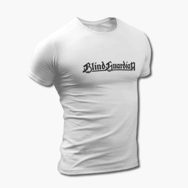 Blind Guardian T-Shirt, Blind Guardian Logo White Tee Shirt