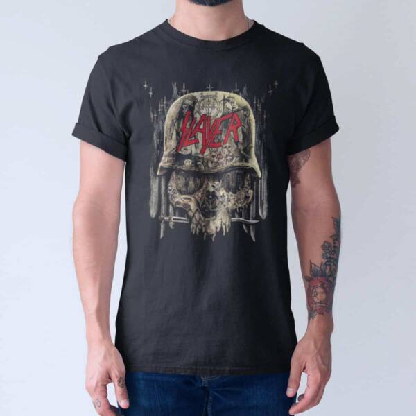 Slayer Skullhead Logo T-Shirt, Thrash Metal Merch