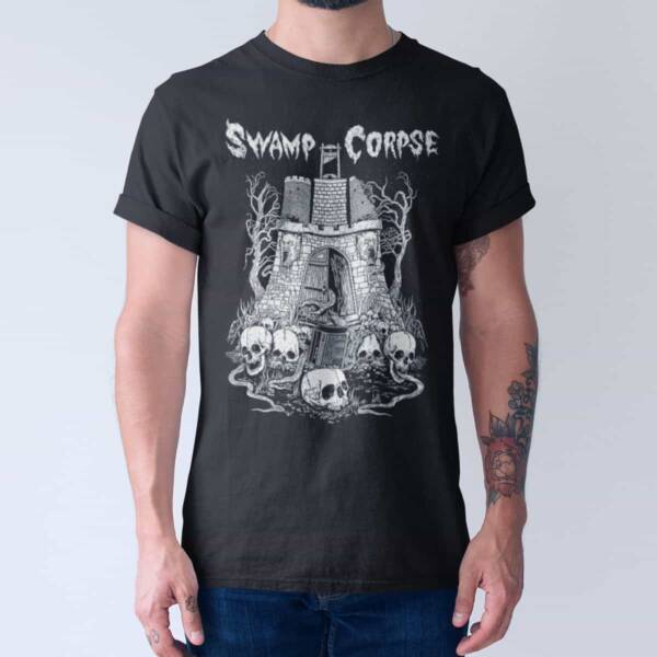 Swamp Corpse Bone Mill T-Shirt, Doom Metal Merch