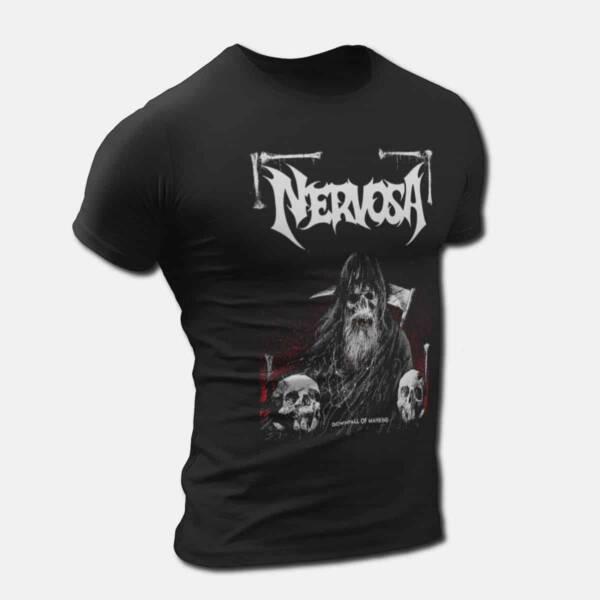 Nervosa T-Shirt, Nervosa Downfall Of Mankind Tee, Thrash Metal Merch
