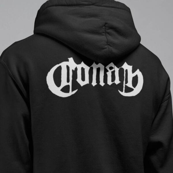 Conan Hoodie, Conan Logo Hooded Sweatshirt, Doom Metal Merch - Image 2