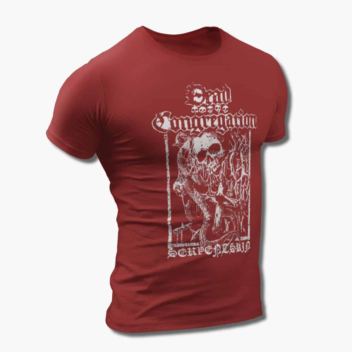 Dead Congregation Band T-Shirt, Dead Congregation Serpentskin Artwork Tee, Death Metal Merch - Image 5