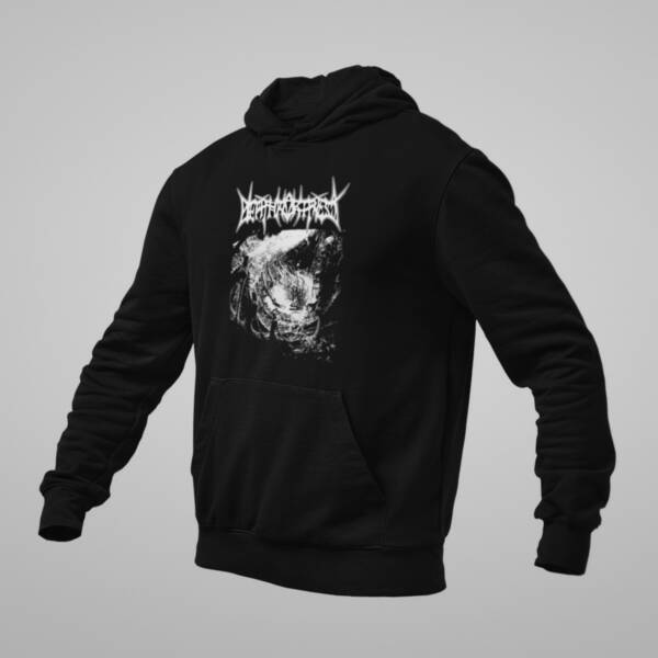 Death Fortress Band Hoodie, Among the Ranks of the Unconquerable Hooded Sweatshirt, Black Metal Merch - Image 2