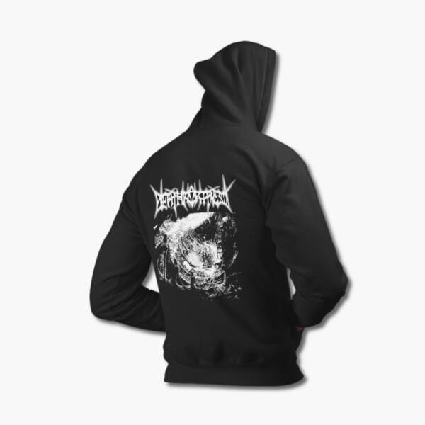 Death Fortress Hoodie, Death Fortress Among the Ranks of the Unconquerable Hooded Sweatshirt, Black Metal Merch