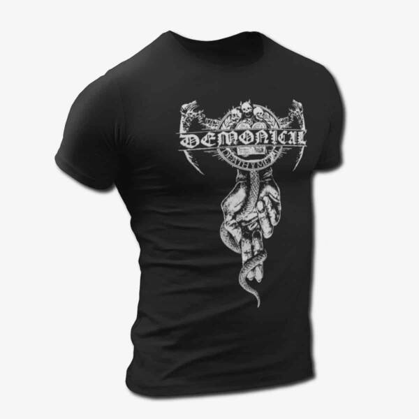 Demonical Band T-Shirt, Demonical Logo Artwork Tee, Death Metal Merch