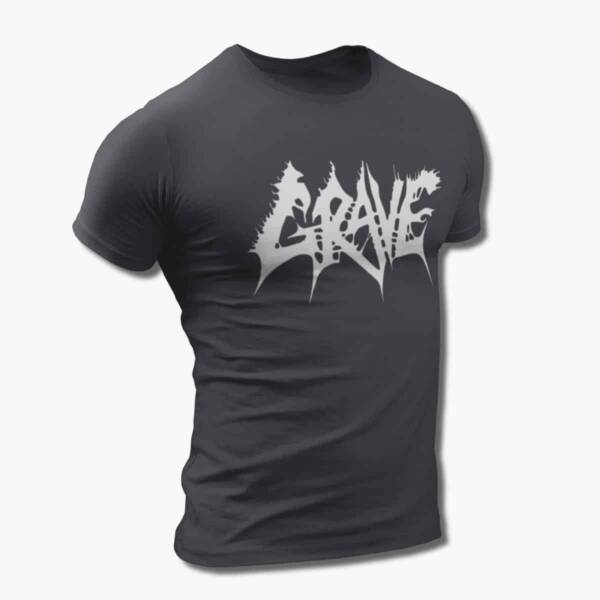 Grave T-Shirt, Grave Logo Tee, Death Metal Merch - Image 2
