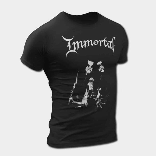 Immortal T-Shirt, Immortal Band Members Tee, Black Metal Merch