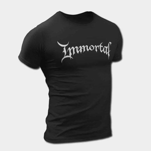 Immortal T-Shirt, Immortal Logo Tee, Black Metal Merch
