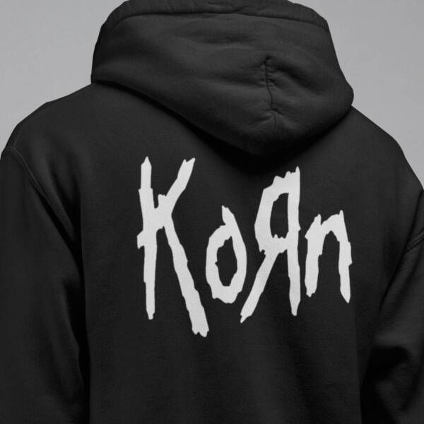 Korn Band Hoodie, Korn Logo Hooded Sweatshirt, Nu Metal, Alternative Metal Merch