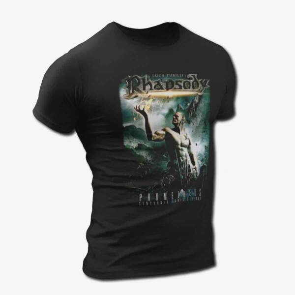 Luca Turilli Rhapsody T-Shirt, Rhapsody Prometheus Tee, Symphonia Ignis Divinus, Symphonic Power Metal Merch