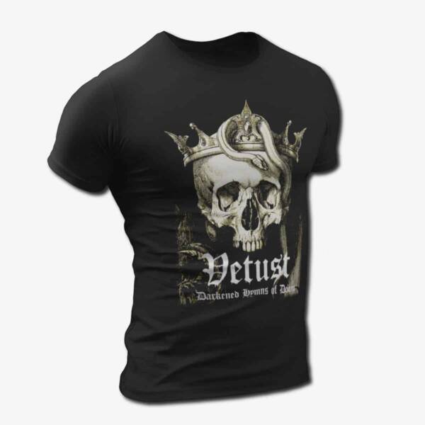 Vetust Band T-Shirt, Vetust Darkened Hymns Of Doom Tee, Doom Metal, Black Metal Merch