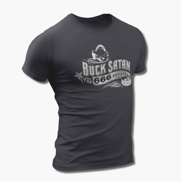 Buck Satan And The 666 Shooters T-Shirt, Buck Satan And The 666 Shooters Bikers Welcome Ladies Drink Free Tee Shirt, Country Rock Merch