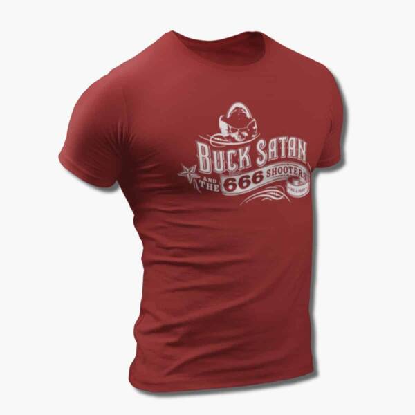 Buck Satan And The 666 Shooters T-Shirt, Buck Satan And The 666 Shooters Bikers Welcome Ladies Drink Free Tee Shirt, Country Rock Merch - Image 5