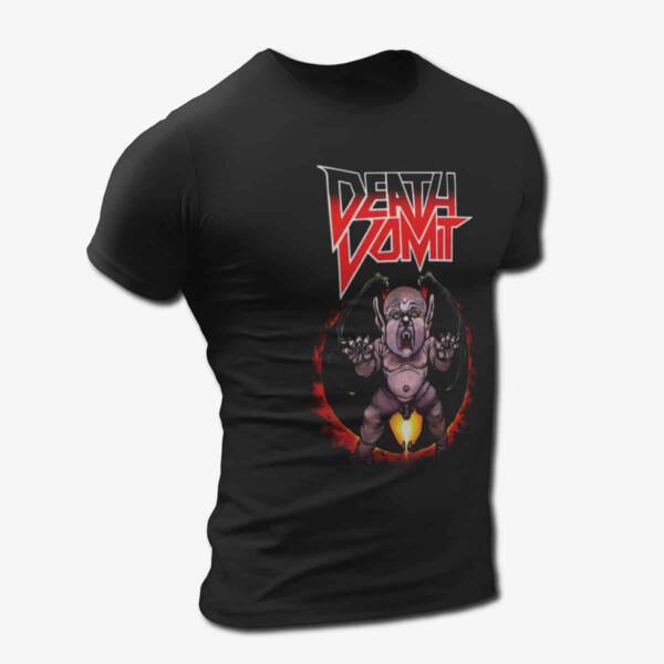 Death Vomit Band T-Shirt, Death Vomit Live in Sumy Artwork Tee Shirt, Death Metal Merch