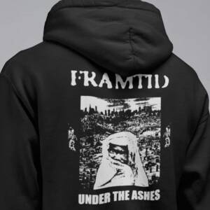 Framtid Band Hoodie, Framtid Band Under The Ashes Artwork Hooded Sweatshirt, Punk, Hardcore Merch