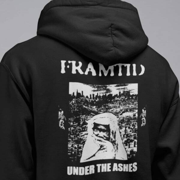 Framtid Band Hoodie, Framtid Band Under The Ashes Artwork Hooded Sweatshirt, Punk, Hardcore Merch