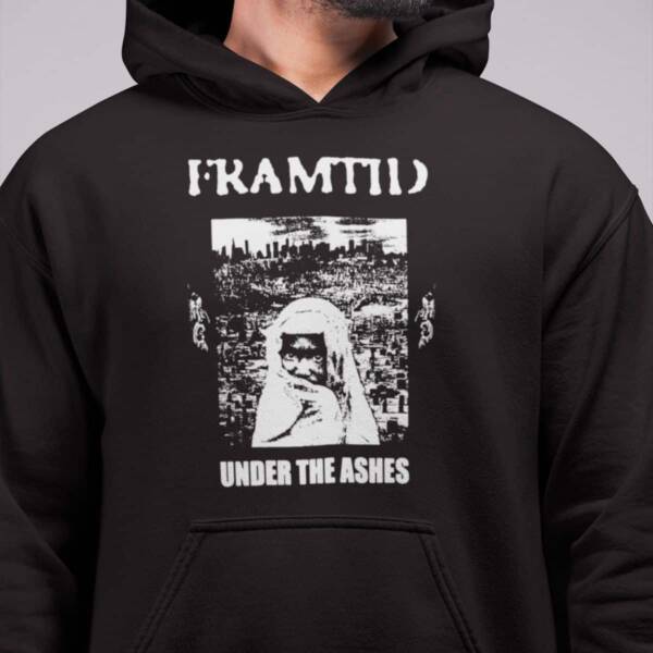 Framtid Band Hoodie, Framtid Band Under The Ashes Artwork Hooded Sweatshirt, Punk, Hardcore Merch