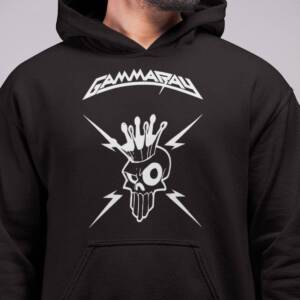 Gamma Ray Band Hoodie, GammaRay Skeletons & Majesties Artwork Hooded Sweatshirt, Speed Metal Merch