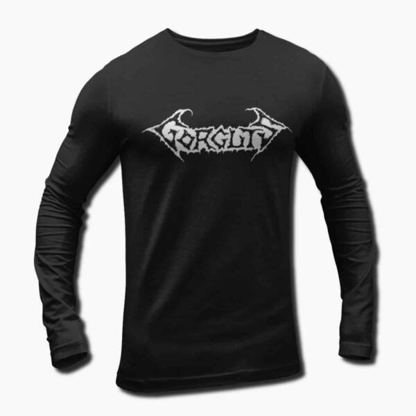 Gorguts Band Long Sleeve T-Shirt, Gorguts Old Logo Longsleeve Tee Shirt, Death Metal Merch