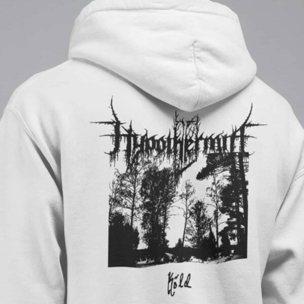 Hypothermia Band Hoodie, Hypothermia Köld Artwork Hooded Sweatshirt, Black Metal Merch - Image 2
