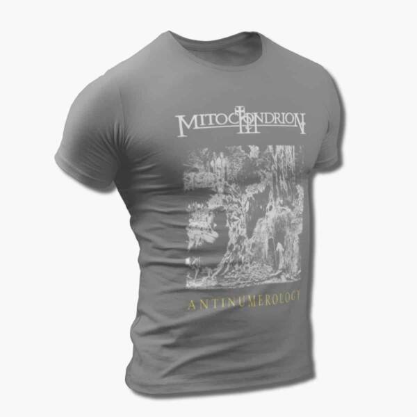 Mitochondrion Band T-Shirt, Mitochondrion Antinumerology Artwork Tee Shirt, Black Metal Merch - Image 3