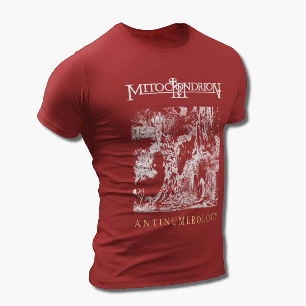 Mitochondrion Band T-Shirt, Mitochondrion Antinumerology Artwork Tee Shirt, Black Metal Merch - Image 5