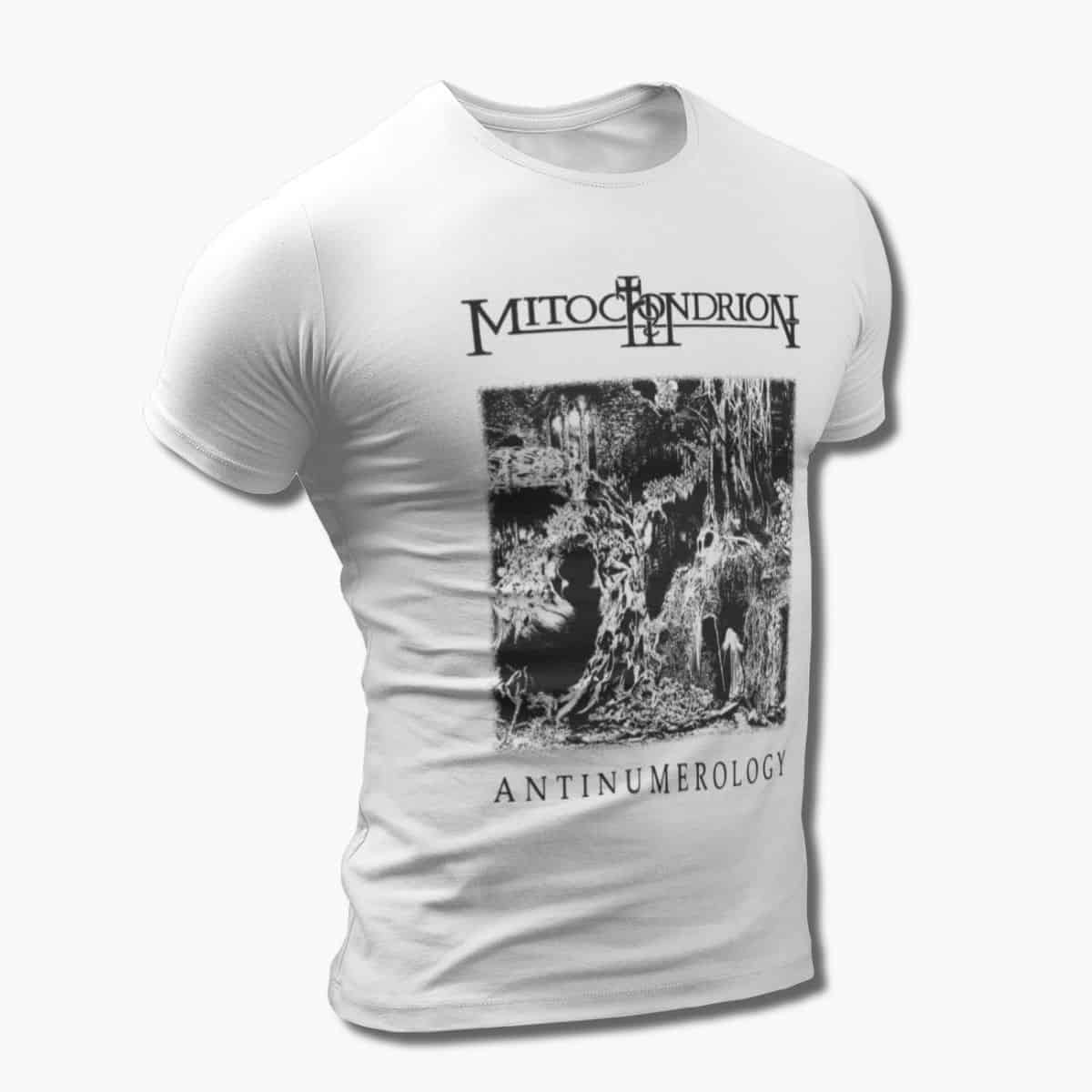 Mitochondrion Band T-Shirt, Mitochondrion Antinumerology Artwork Tee Shirt, Black Metal Merch - Image 6